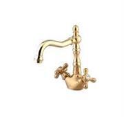 شیر روشویی شودر مدل باروک پلاس (طلا مات )